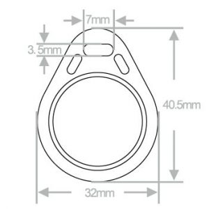 125KHz RFID Keyfob
