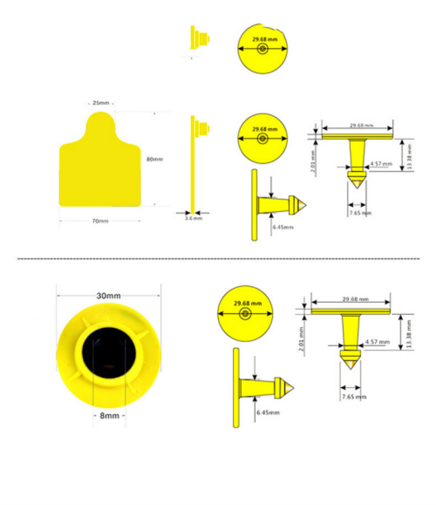 RFID Sheep Tags 2 rfid sheep tags