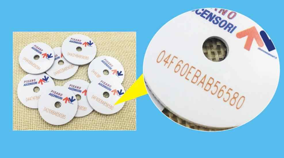 Custom NFC disc tags