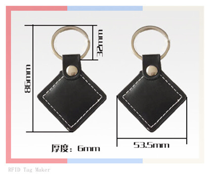 RFID Faux Leather Keychain Manufacturer