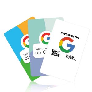 Custom ISO Pre-printed Digital Google Review Cards