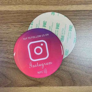 Custom NFC Round Google Business Review Cards