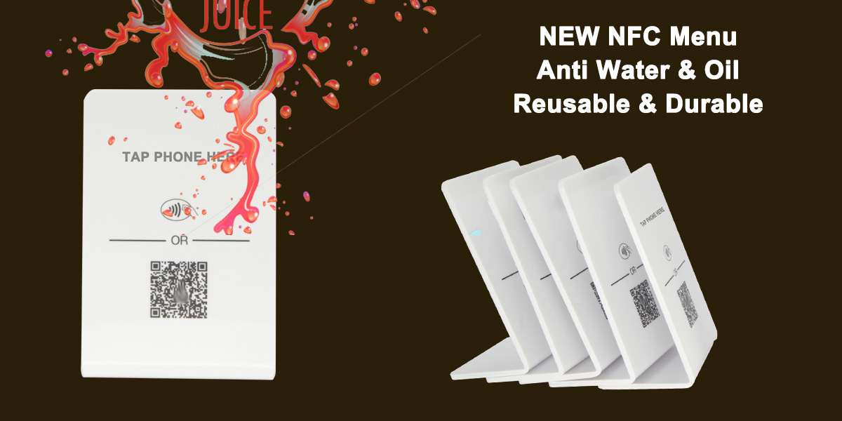 QR Code NFC Menu Stands 3 Custom NFC Table Stands