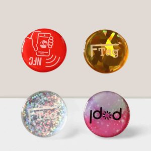 Custom On-Metal NFC Bubble Stickers