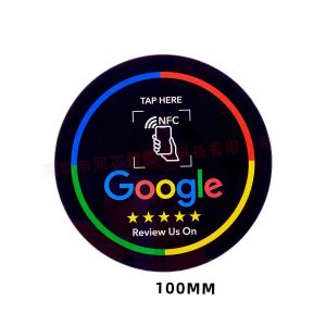 Custom Printed NFC Google Review Stickers