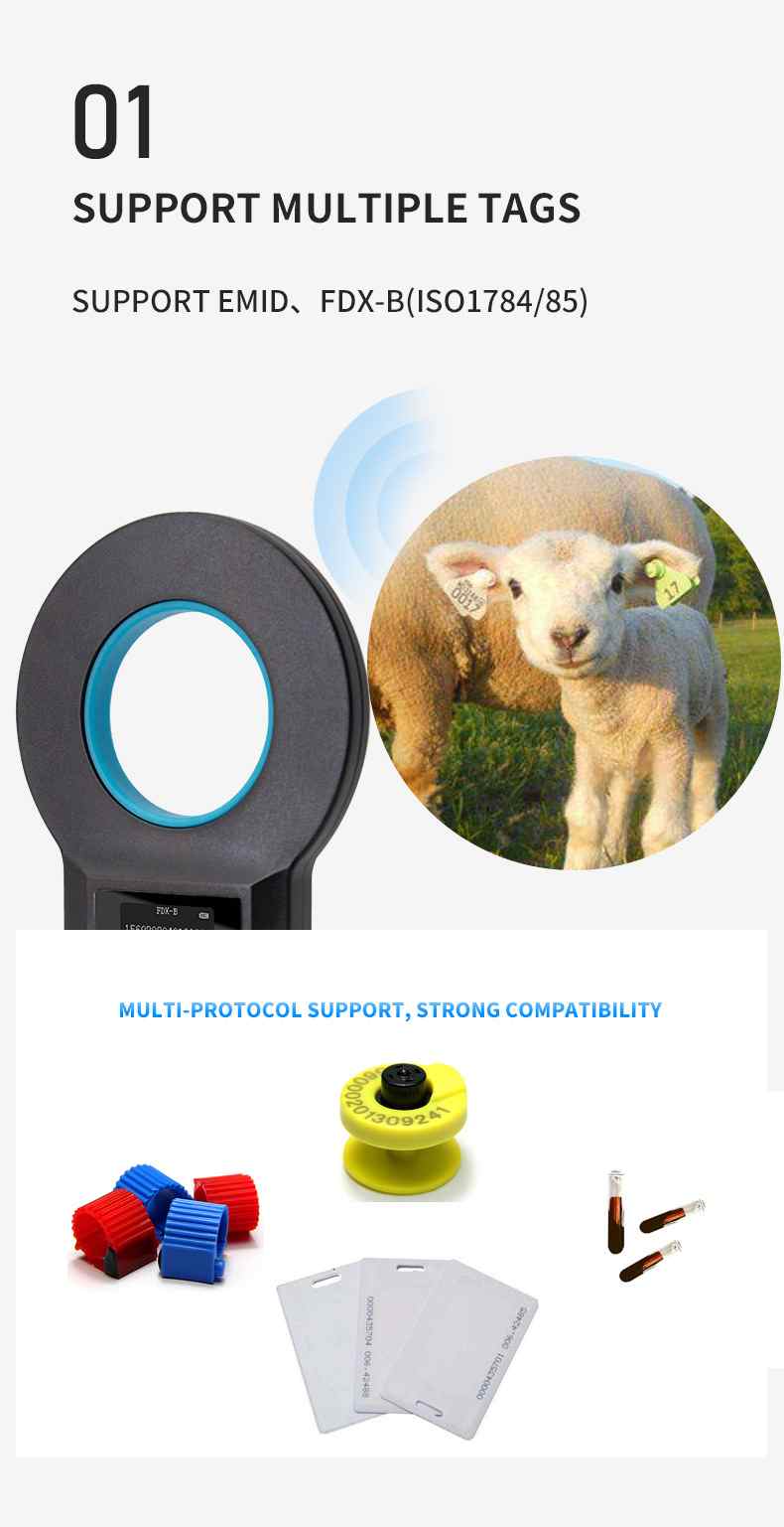 FDX-B ID64 RFID Microchip Reader Scanner 2 Microchip Reader