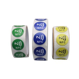 Custom 29mm NTAG424 White Printed NFC Tag