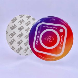 Custom On-Metal NFC Sticky Dome Tokens