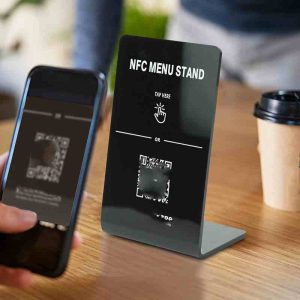 QR Code NFC Menu Stands